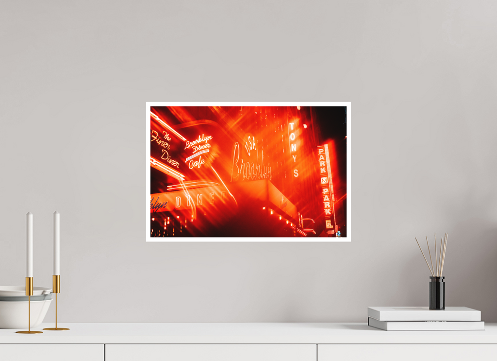 Diner NYC – limitierter Kunstdruck von Sascha Höcker, Retro-Diner-Motiv auf FineArt-Papier Hahnemühle Photo Rag 