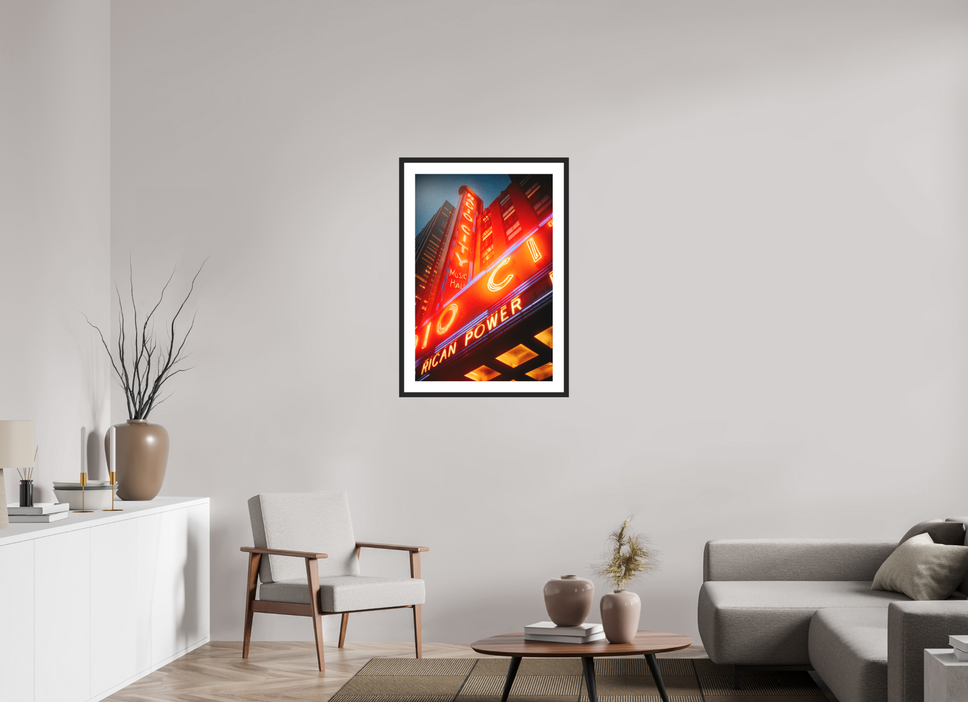 Radio City I – limitierter Kunstdruck von Sascha Höcker, urbanes Motiv auf FineArt-Papier Hahnemühle Photo Rag gerahmt hinter Museumsglas
